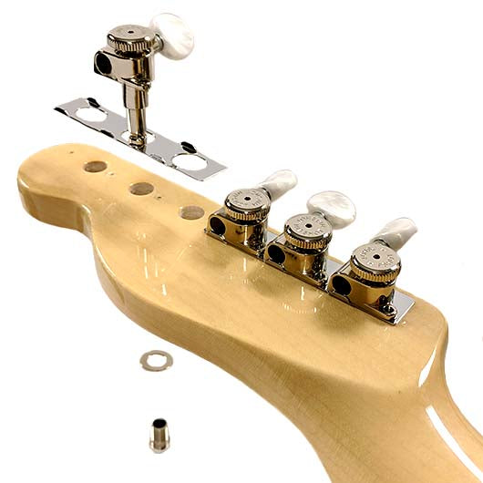 hipshot open gear locking tuners Vintage Guitar Tuner Upgrade Kit for 6 Inline Headstocks (8.5mm Post H