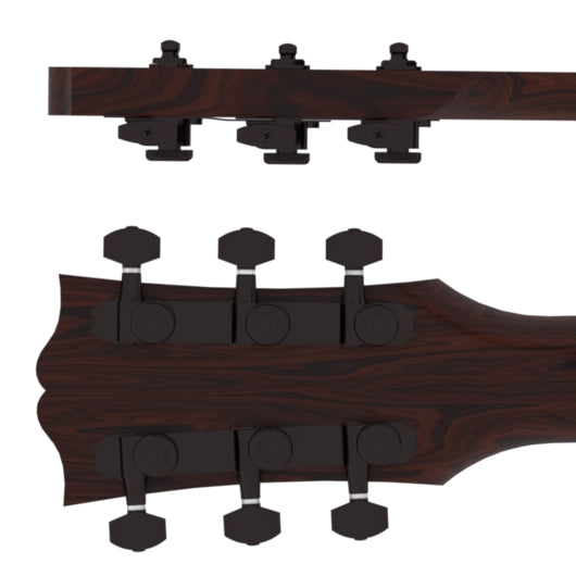 Guitar Tuner Upgrade Kit for 3+3 Headstocks (10mm Post Holes) Hipshot