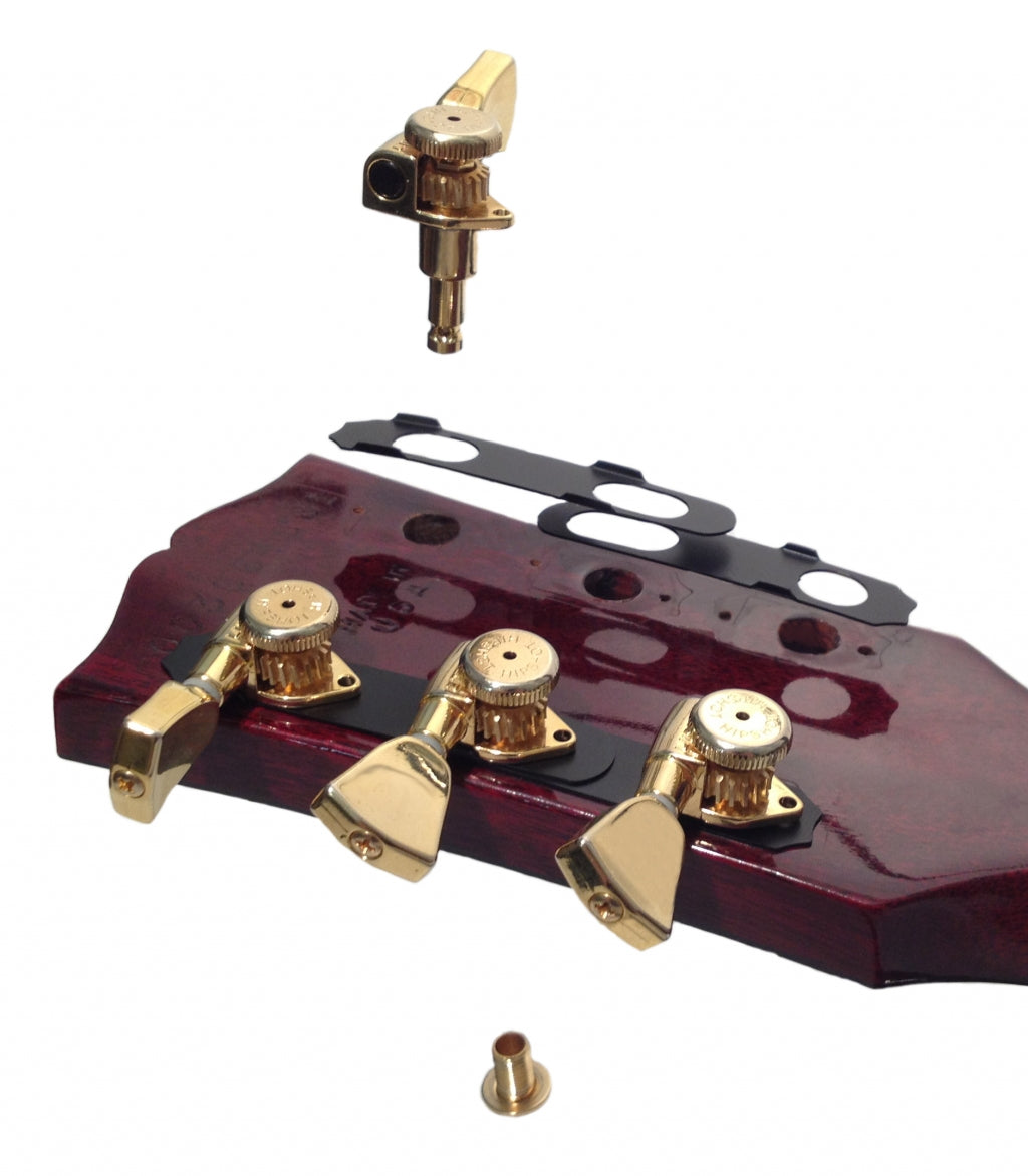 hipshot open gear locking tuners Guitar Tuner Upgrade Kit for 3+3 Headstocks (10mm Post Holes)