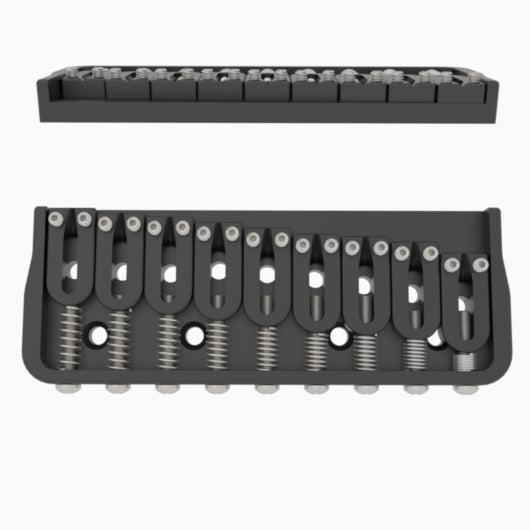 9 String Fixed Guitar Bridge