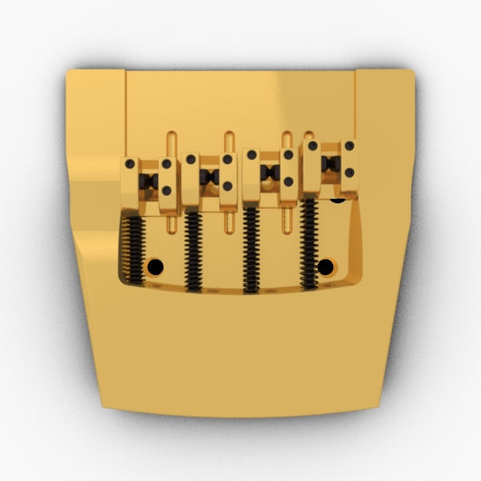 ベース HIP SHOT 5 Style B Chrome .750 Brass Hipshot B Style 5 String Bass Bridge