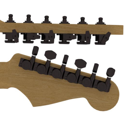 Guitar Tuner Upgrade Kit for 6 Inline Headstocks (10mm Post Hole