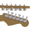 Guitar Tuner Upgrade Kit for 6 Inline Headstocks (10mm Post Hole)