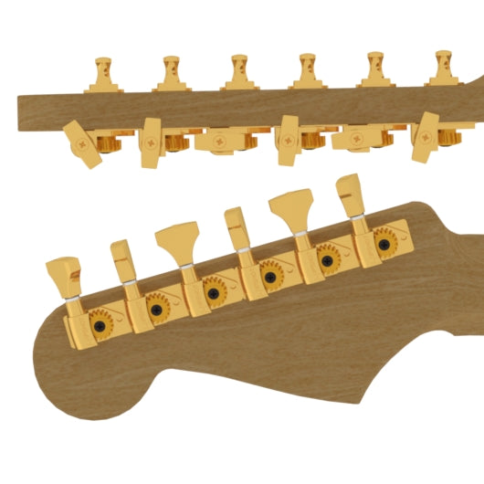 Guitar Tuner Upgrade Kit for 6 Inline Headstocks (10mm Post Hole