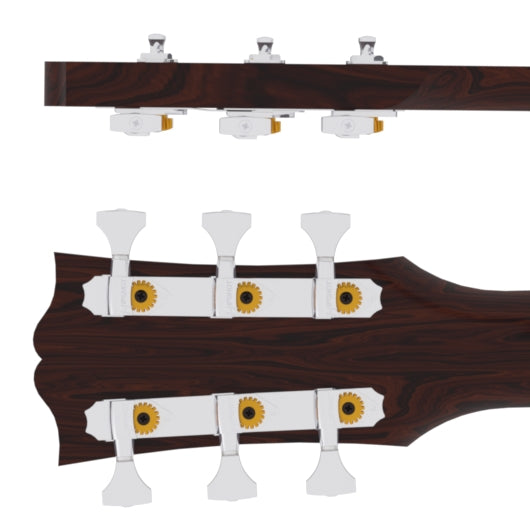 Guitar Tuner Upgrade Kit for 3+3 Headstocks (10mm Post Holes) Hipshot