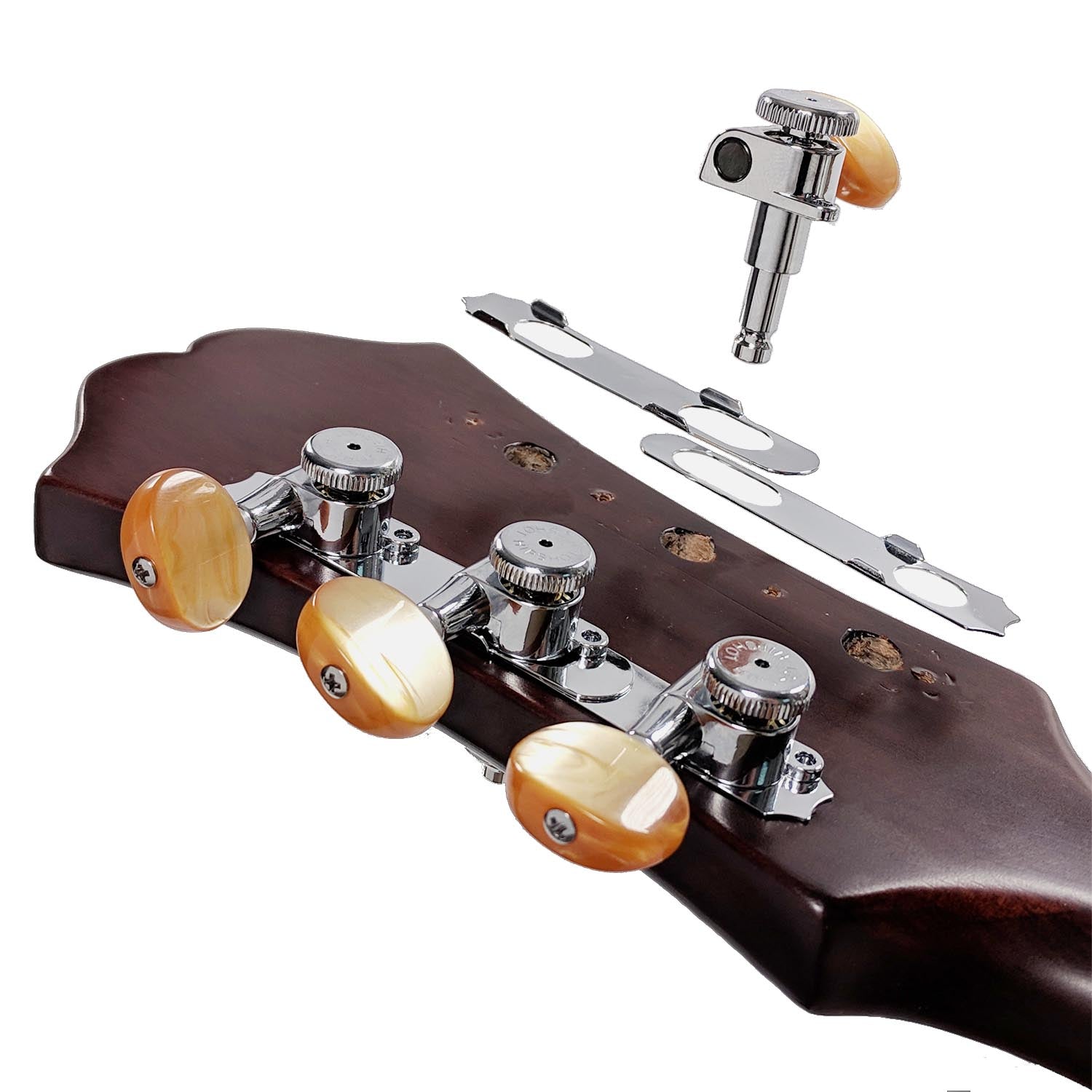 Vintage Guitar Tuner Upgrade Kit for 3+3 Headstocks (8.5mm Post Hole ...